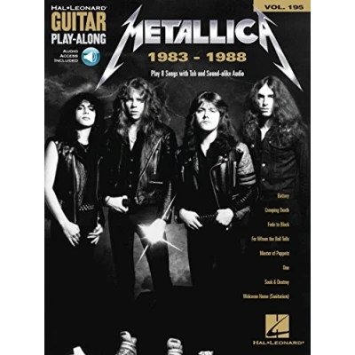 Image de Metallica 1983 1988: Play 8 Songs with Tab and Sound Alike Audio, Includes Downloadable Audio