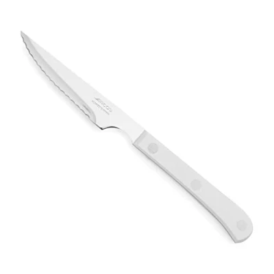 Image de Arcos Couteaux de Table Couteau à Steak Lame Acier Inoxydable Nitrum 115 mm Manche Polyoxyméthylène (Pom) Couleur Blanc