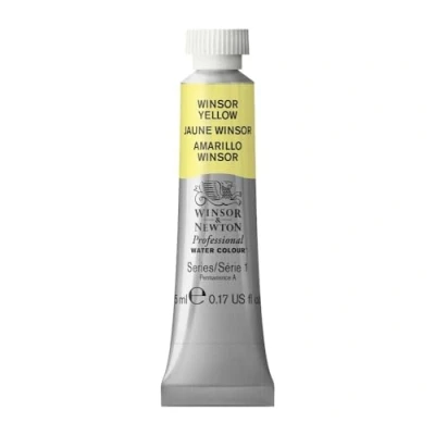 Image de Winsor &amp; Newton Aquarelle Professionnel Peinture Aquarelle, Haute Luminosité, Résistante à la Lumière, Qualité Archive, Tube de 5 ML, Couleur Jaune