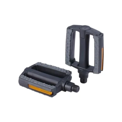 Image de BBB Steadyrider Bpd 44 Stables d&#039;axe en Bore Pédales Plates de vélo Ville 9/16&quot; avec réflecteurs Caoutchouc antidérapant pour Tous Les vélos, Noir, Taille Unique