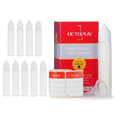 Image de 10 x 30 ml flacons pour liquide d’e cigarettes, de dosage souple en PEBD les liquides cigarettes électroniques, e flacon peinture vide, stylo avec étiquettes
