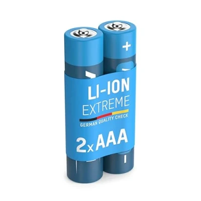 Image de ANSMANN Pile Micro AAA Extreme Lithium 1,5V (2 pces) Piles FR03 extrêmement légères et à Haute capacité jetables puissantes, résisistantes polyvalentes