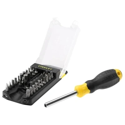 Image de Stanley STHT0 70885 Tournevis porte embouts 34 inclus, Jaune/Noir