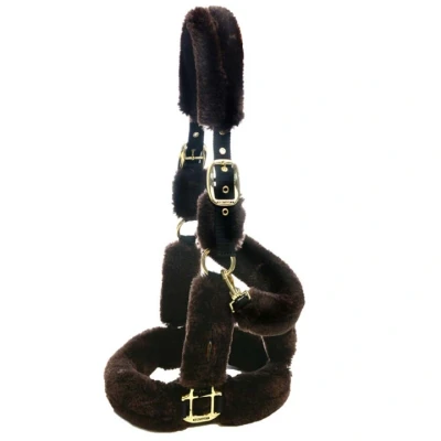 Image de Kentucky Licol Sheepskin Marron Cob