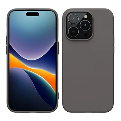Image de kwmobile Housse Compatible avec Apple iPhone 14 Procoque Coque de Protection Fine Douce Flexible Stone Dust