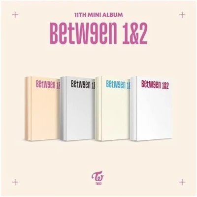 Image de JYP Entertainment JYPK1452 TWICE BETWEEN 1&amp;2 11th Mini Album+Pre Order Benefit+Folded Poster (Complete ver.), 153 x 215 20.5 mm
