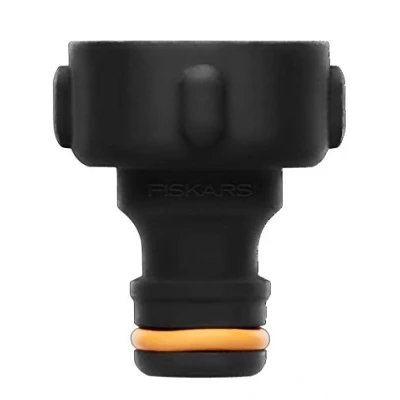 Image de Fiskars Nez de Robinet, pour Robinets, Ø 26,5 mm (G 3/4&quot;), FiberComp, Taille universelle, 10 g, Noir/Orange, 1027054