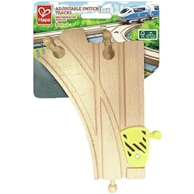 Image de Hape Lot de 2 Rails mécaniques en Y Bois
