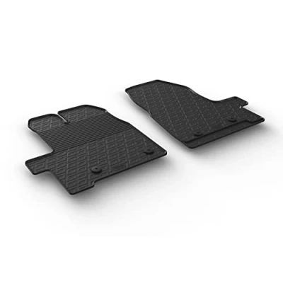 Image de Gledring 0559 Ensemble de tapis sol Caoutchouc avant et arrière 4 noir 750mm 550mm FORD: Transit Custom V362 Van, Minibus