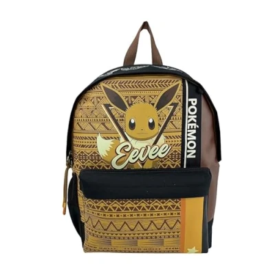 Image de CYPBRANDS Cyp Brands Pokémon Mochila Juvenil Adaptable A Trolley Eevee, Sac à Dos Mixte Enfant, Marron, Estandár