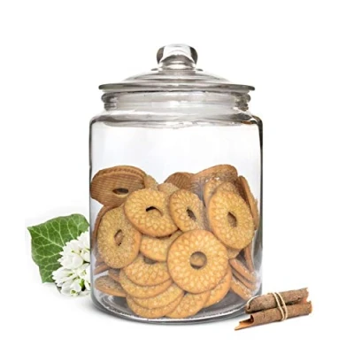 Image de Bocal de conservation Sendez 6L avec couvercle Récipient en verre Bonbonnière à biscuits Mason