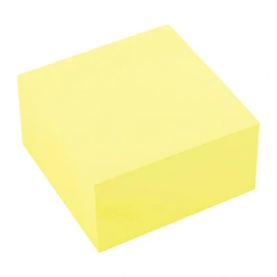 Image de D.RECT ​​ Notes Autocollantes Ensemble de 1 Pièces 51x51mm Repositionnables 1x400 un Bloc Feuilles Fournitures Bureau Couleur Jaune