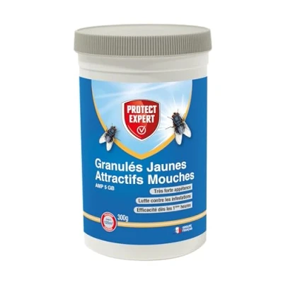 Image de PROTECT EXPERT Anti Mouches Attractifs Jaunes 300g Très Forte Appétence Efficacité Rapide GRAMOUCH300