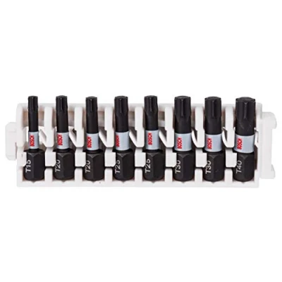 Image de Bosch Accessories Assortiment de 8 embouts vissage Impact Control Professional (Pick and Click, accessoires pour visseuse à percussion)