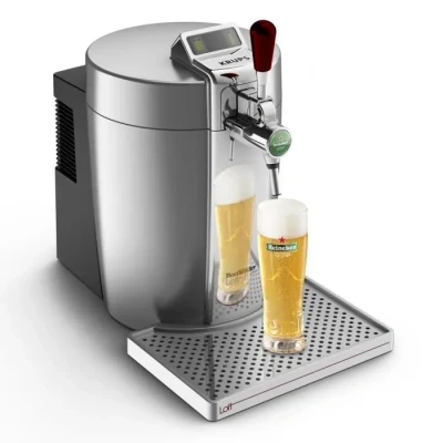 Image de Krups Beertender Machine Bière pression, Fûts de 5 L, Témoin lumineux, fraîche, Installation facile, Indicateur température, volume restant, Loft Edition Silver VB700E00