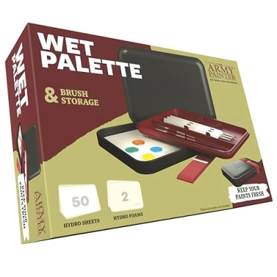 Image de The Army Painter, Wet Palette, y Compris 50 Feuilles Hydro, 2 Mousses Hydro et Espace pour Les Pinceaux Palette Humide Peinture Acrylique de Figurine Warhammer Donjon Dragon