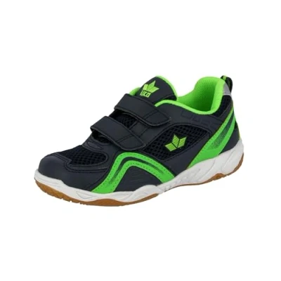 Image de Lico Enjoy V, Chaussures Multisport Indoor Mixte, Bleu (Marine/Lemon Marine/Lemon), 39 EU