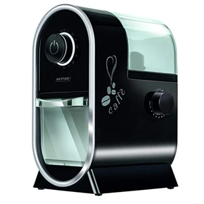 Image de MPM MMK 05 Moulin à Café Professionnel, Système de Meules en Acier, Broyeur 17 Réglages Mouture, 60g /min pour Toutes les Cafetières, Minuterie, Capacité 60g, 100W