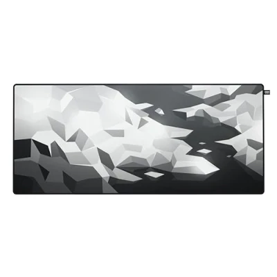 Image de CHERRY XTRFY GP5, Tapis de Souris Jeu XL (920 x 400 3 mm), Speed Pad Lisse pour la Précision, Bords Cousus, Antidérapant, Lavable en Machine, Litus White