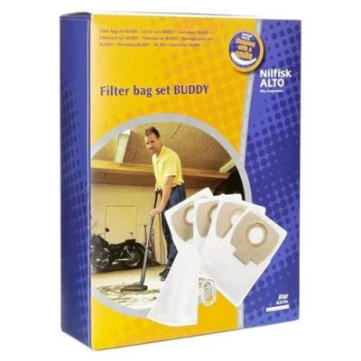 Image de SOS Accessoire Boite de 4 sacs + 1 filtre à eau BUDDY Aspirateur 302002403 NILFISK