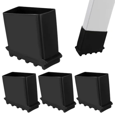 Image de 4Pcs Antidérapant Étape Échelle Pieds En Caoutchouc Tapis Couvre Escabeau Pied D&#039; extension Housse de Coussin Sécurité Pare Chocs Remplacement Kit