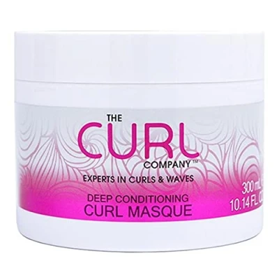 Image de The Curl Company Masque revitalisant pour boucles (300 ml) Nourrit en profondeur les sèches et abîmées, idéal vagues, boucles, formulé professionnellement avec