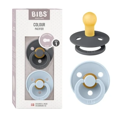 Image de Bibs® Bibs Couleur Tétines Fer Bleu 0 6 mois Taille 1