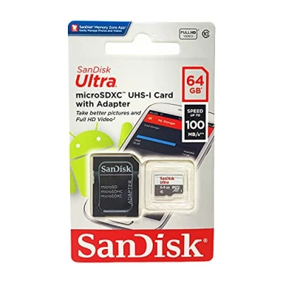 Image de SanDisk SDSQUNS 064G GN3MN Carte micro SD Classe 10 64 Go