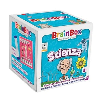 Image de Asmodee BrainBox: Science Jeu pour Apprendre et Former l&#039;esprit, 1+ Joueurs, 8+ Ans, Edition en Italien