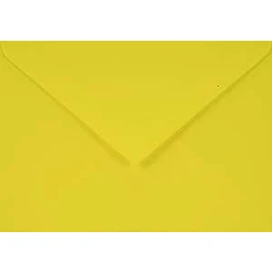 Image de Netuno 100 enveloppes jaunes C6 114x162mm 115g Sirio Color Limone décoratives élégantes rabat pointu colorées pour mariage anniversaire baptême Noël invitations cartes de voeux