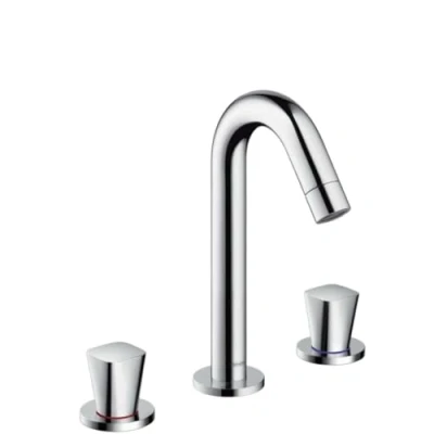 Image de hansgrohe Logis Mélangeur 3 trous avec tirette et vidage synthétique, chromé, 71133000