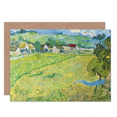 Image de Artery8 Vincent Van Gogh Les Vessenots A Auvers Fine Art Greeting Card Plus Envelope Blank Inside