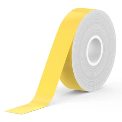Image de Supvan E10/E16 Étiquettes Thermiques Autocollantes, 15 mm x 6 m, Pièces/Rouleau, pour la Maison, l&#039;école, le Bureau et Commerce(Jaune)