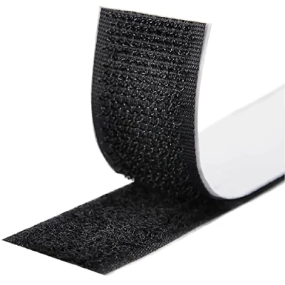 Image de Rubans Adhésifs 8M,Bande Agrippantes Adhésives,Bande Adhésives Ruban Scratch Hook Loop Bande Autoadhé pour Tous Les Types D&#039;installations Cadre Photo 20mm (Noir)