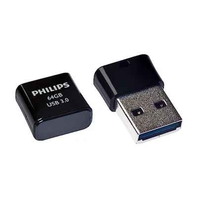 Image de Philips Pico Édition Super Speed clé USB 3.0 64 Go Ultra Small pour PC, Ordinateur Portable, Smart TV, Audio Voitures et Autres, Vitesse de Lecture jusqu&#039;à 180 Mo/s