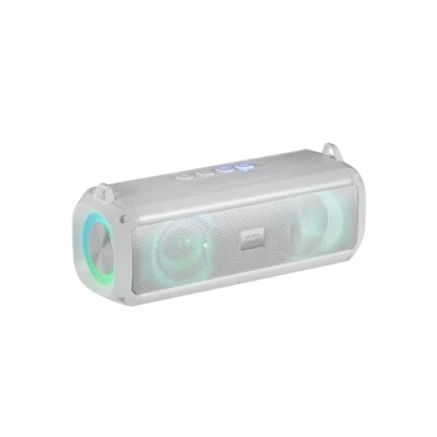 Image de MARSGAMING Mars Gaming MSB XT, Enceinte Portable + Barre de Son 2en1, Eclairage RGB Dynamique, 4 Drivers 20W Système, Bluetooth 5.3 AUX/MicroSD/USB/FM Radio, Blanc