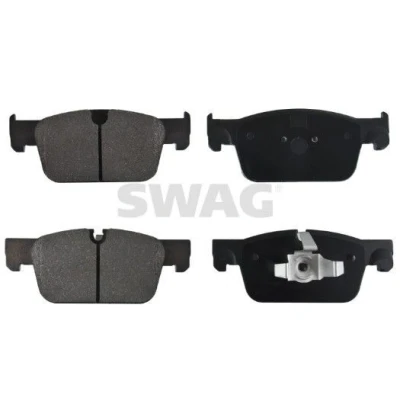 Image de SWAG 33 10 7616 Jeu de plaquettes frein Essieu avant préparé pour indicateur d&#039;usure avec clip piston VOLVO: XC60 II, V90 II Break, S90