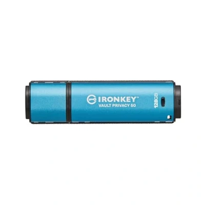 Image de Kingston IronKey Vault Privacy 50 Certifié FIPS 197 et clé USB chiffrée XTS AES 256 bits pour la protection des données IKVP50 128GB