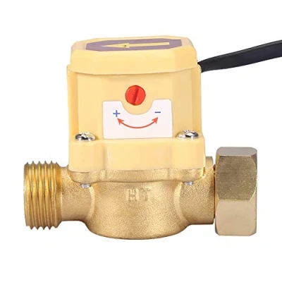Image de Commutateur de Débit Automatique, Pompe à Eau Filetage G1/2 G1/2, Capteur Réglable, Commande Automatique Pression 0,6 MPa 220 V 1,5 A, Débit, Capteurs