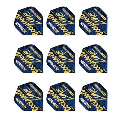 Image de RED DRAGON Hardcore Luke Humphries Signature Bleue Vols de fléchettes Standard 3 Ensembles par Paquet (9 au Total)