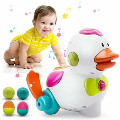 Image de Auby Mon P&#039;tit Canard en Balade Jouet Bebe 9 10 11 12 Mois,Jouet Enfant 1 2 3 4 Ans Garcon Fille