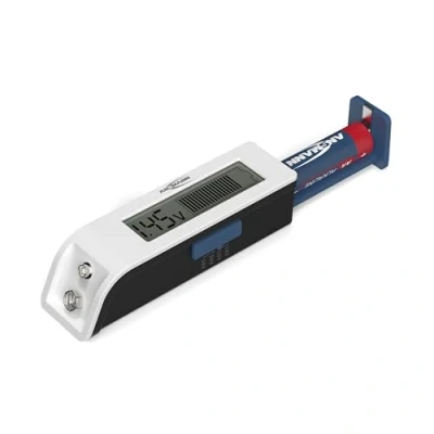 Image de ANSMANN Testeur de piles pour rechargeables, &amp; bouton au lithium usuelles (plus grandes que 2025) résultats précis sur écran LCD, test rapide facile, Comfort Check compact