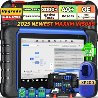 Image de Autel MaxiIM IM508S, Mises à Jour Pendant 2 Ans [Valeur 650], Nouvel Outil Programmation Clé 2024 Programmeur XP200, 40+ Service, Bidirectionnel, Diagnostics OE, Même IMMO Que IM508S Pro, Android 11