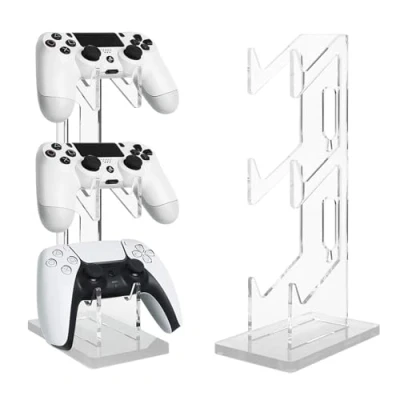 Image de HOMURY Support de manette jeu 3 couches multifonction en acrylique pour Xbox One, Switch, PS4, PS5