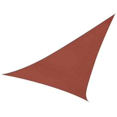 Image de Perel Voile d&#039;ombrage, Hydrofuge, 5 x m, 160 g/m², Polyester, Triangulaire, Brun rougeâtre