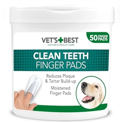 Image de Vet&#039;s Best Tampons de nettoyage des dents pour chiens, meute 50
