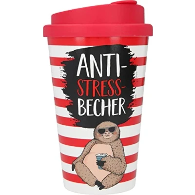 Image de Depesche 2180 053 Gobelet to Go en Plastique avec Slogan, 10271601, Multicolore