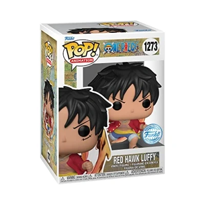 Image de Funko Pop! Animation: One Piece Red Hawk Luffy Glow in The Dark Chase Exclusivité Amazon Figurine en Vinyle à Collectionner Idée de Cadeau Produits Officiels Anime Fans