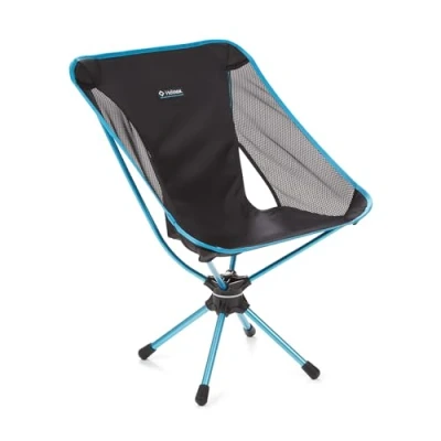 Image de Helinox Swivel Chair Un Design Dynamique léger avec Une Rotation complète à 360 degrés pour Que Vous puissiez Tout Observer Directement de Votre siège (Black)