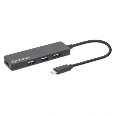 Image de MANHATTAN 4 Port USB 3.2 GEN 1 HUB C STECKER Auf 4X A BUCHSE